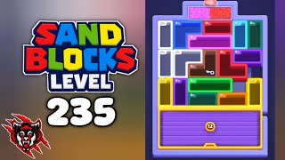 Sand Blocks Drop Puzzle Level 235 Game Walkthrough