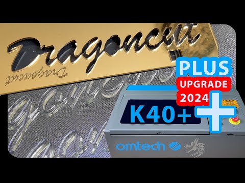 Material test - Cutting transparent acrylic - Engraving metal | Omtech K40 Plus