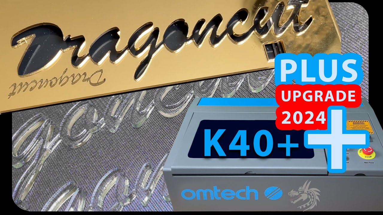 Materialtest - Durchsichtiges Acryl schneiden - Metall gravieren | Omtech K40 Plus