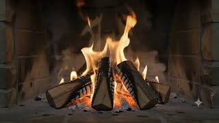 Cozy Fireplace Ambience 🔥 | Relaxing Crackling Fire Sounds for Sleep & Stress Relief