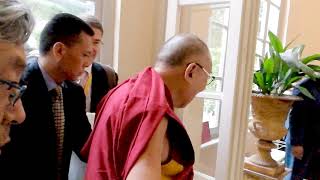 Dalai Lama joins Richard Gere at Bagni di Pisa, Tuscany