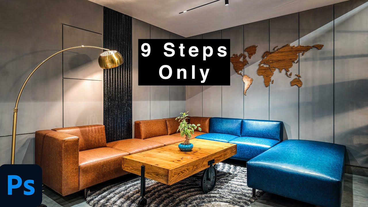Edit Interior Architecture Photos In 9 Steps Using Photoshop [Hindi ...