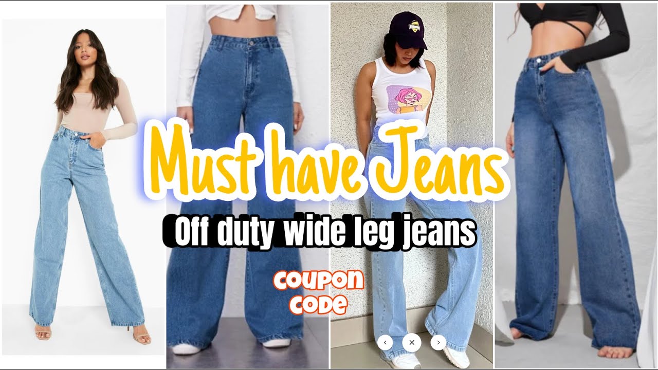 Must have jeans women || best wide leg jeans|| off duty jeans haul ...