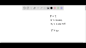 A sample of 2.50 mol of gas in a 10.00 L container is at 65.0 °C. What is the pressure of the gas?