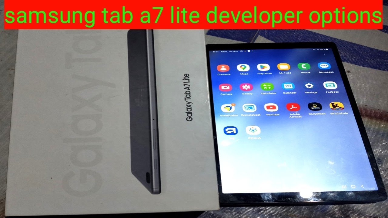 samsung galaxy a7 lite tablet developer options / samsung tab a7 lite