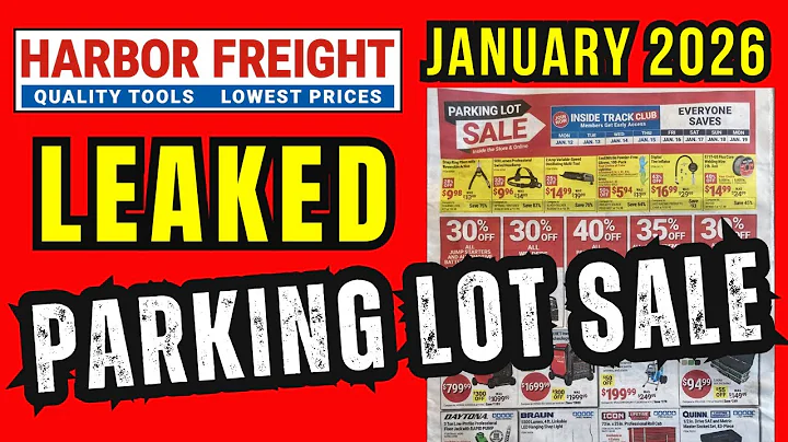 Harbor Freight LEAKED Parking Lot Sale January 2026 FULL FLYER