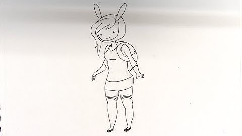 How to draw Fionna from Adventure Time step by step - Things to Draw