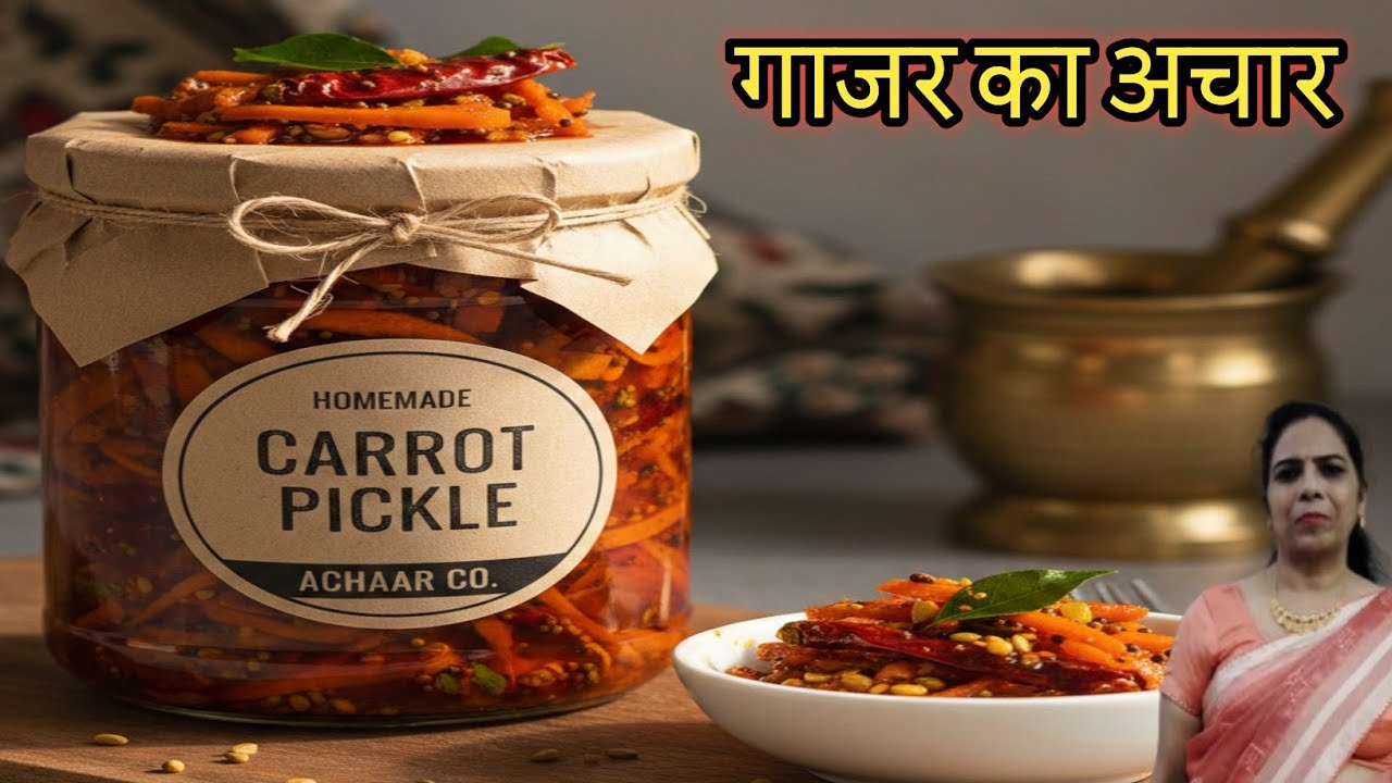 गाजर का स्वादिष्ट चटपटा अचार जो आपके खाने का मजा चार गुना कर दे. #carrotpickle#gajarachar 