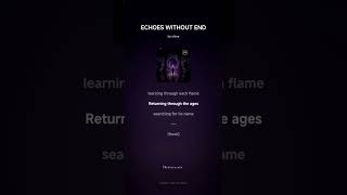 ECHOES WITHOUT END