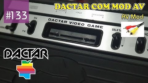 Manutenção #133 - Dactar com Mod AV "Atari 2600 clone with AV Mod"