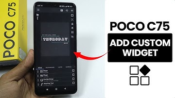 How to Add Custom Widget in Poco C75 - Customize Home Screen