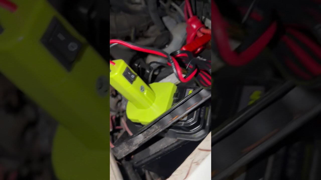 Testing the Picvelno jumper cables for ryobi 18v battery. 
