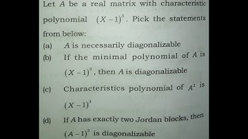 Solved Question of CSIR NET/JRF Dec 2018 || Part C || Linear Algebra