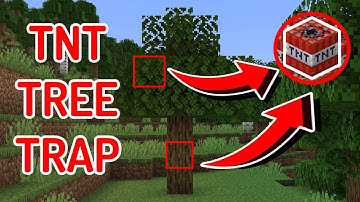 Minecraft: SECRET TNT Tree Trap (1 Minute Tutorial!)