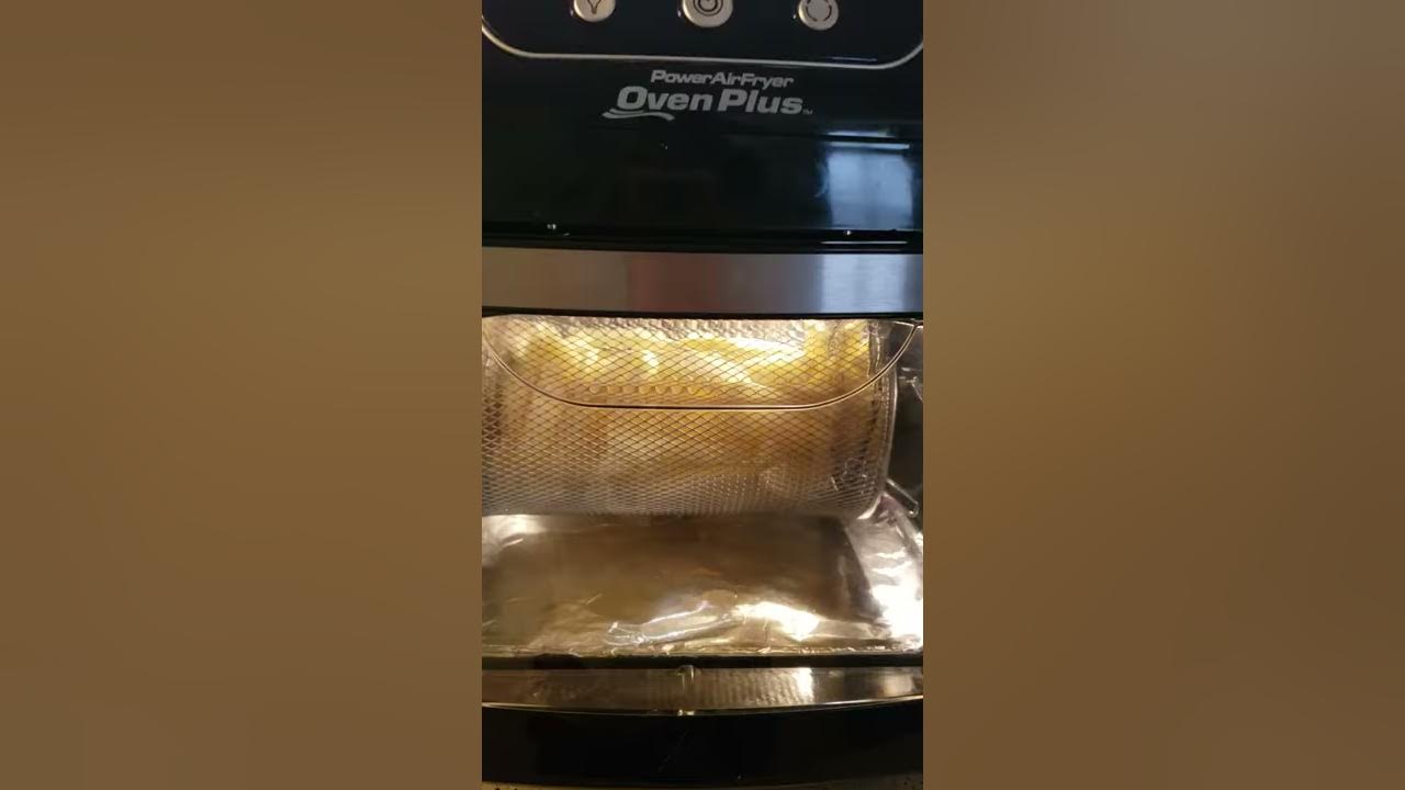 Power air fryer rotating mesh basket how to YouTube