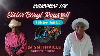 Internment for Sister Beryl Russell in the Church Cemetery