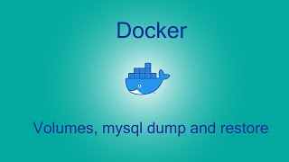 Docker volumes, introduction with dump and restore V2: JotaonCode