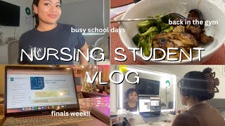NURSING STUDENT VLOG | busy school days, finals week, haircut, & more!