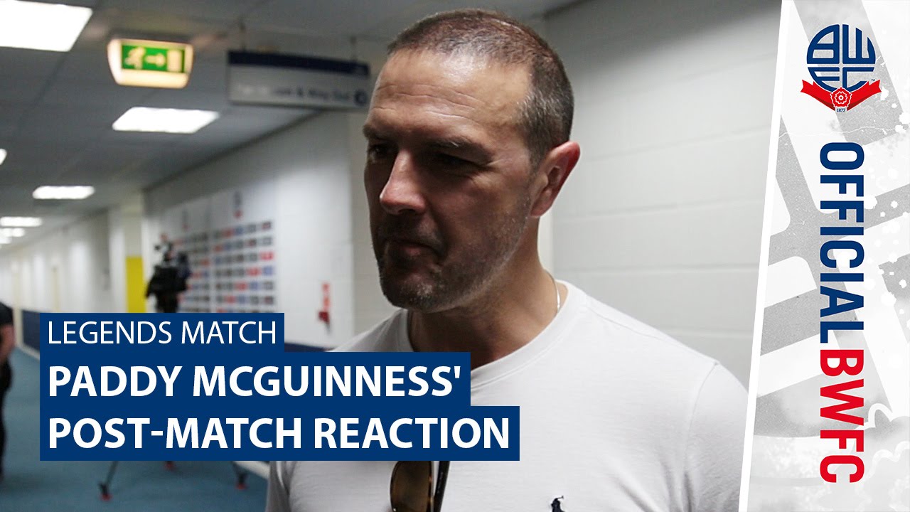 LEGENDS MATCH | Paddy McGuinness' post-match reaction football score