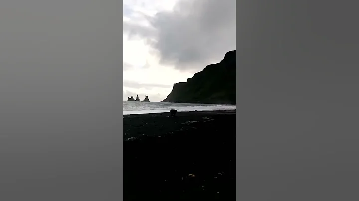 Black sand beach
