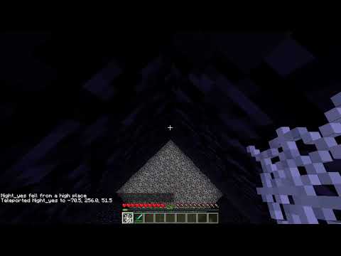 tallest vanilla mlg web fall world height - bedrock (256 blocks)