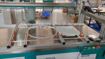 how to program to get points/three-axis glue dispensing machine operation guidance