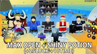 World 32 SHINY POTION (22.5 Luck) In Anime Fighters Simulator