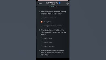CEX io Quiz Answers Today _Proof-of-Works vs Proof-of-Stake: Battle of the Nerdy Titans _24 April