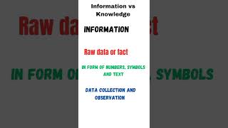 Information vs Knowledge | Difference between Knowledge and Information | English Vocabulary