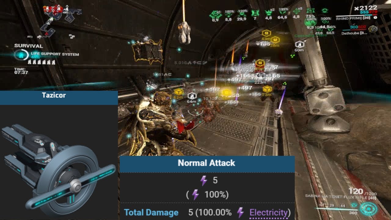 [Warframe] Tazicor, 5 Damage King