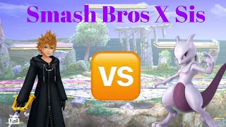 Smash Bros X Sis - Roxas vs Mewtwo