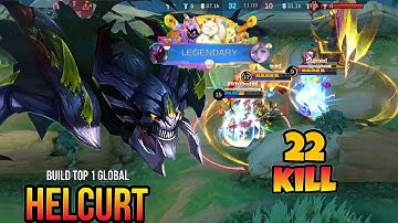 One Shot Delete Enemies!! 22 Kills Helcurt Insane Burst DMG!! - Build Top 1 Global Helcurt ~ MLBB