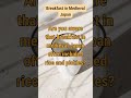 Discover what people used to eat for breakfast in medieval Japan!