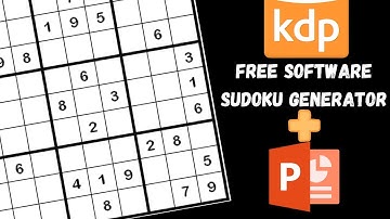How To Make Sudoku Puzzle  Books Interior KDP - Using  Free Software and PowerPoint- Low Content