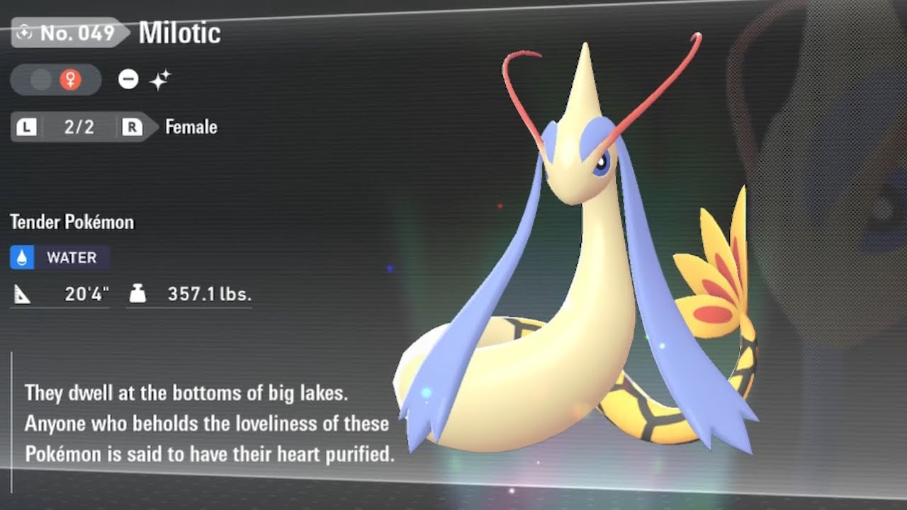 Pokémon Legends ZA Shiny Milotic