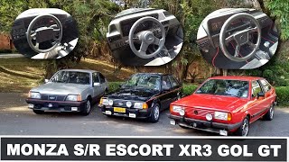 Gol GT X Escort XR3 X Monza S/R: o tira-teima dos anos 80