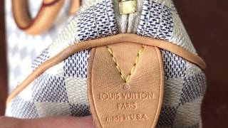 AUTHENTIC Louis Vuitton Speedy 30 Damier Azur PREOWNED (WBA421