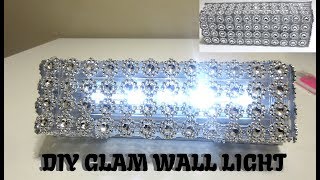 Diy Glam Wall Sconce/Diy Bling Wall Light - Home Decor 2019