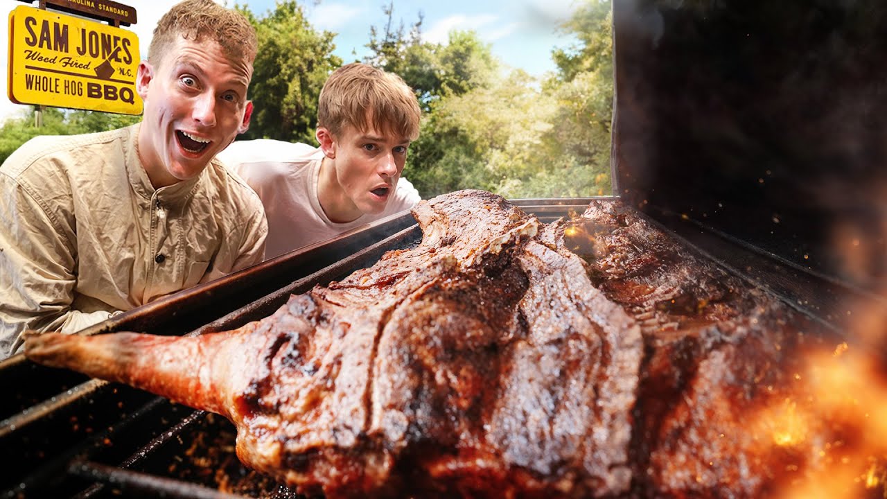 Британцы пробуют Whole Hog BBQ в Северной Каролине!