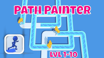 PATH PAINTER GAMEPLAY LEVEL 1-10 by Voodoo (iOS)