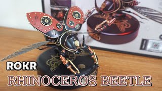 今度はカブトムシ！ メカニズム昆虫モデル+スチームパンク+羽ばたく！光る！　ROKR MI01 Rhinoceros Beetle