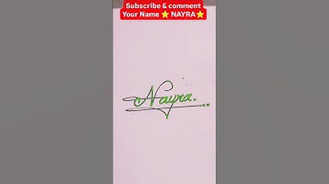 Nayra name signature style | N letter signature style | letter N signature style