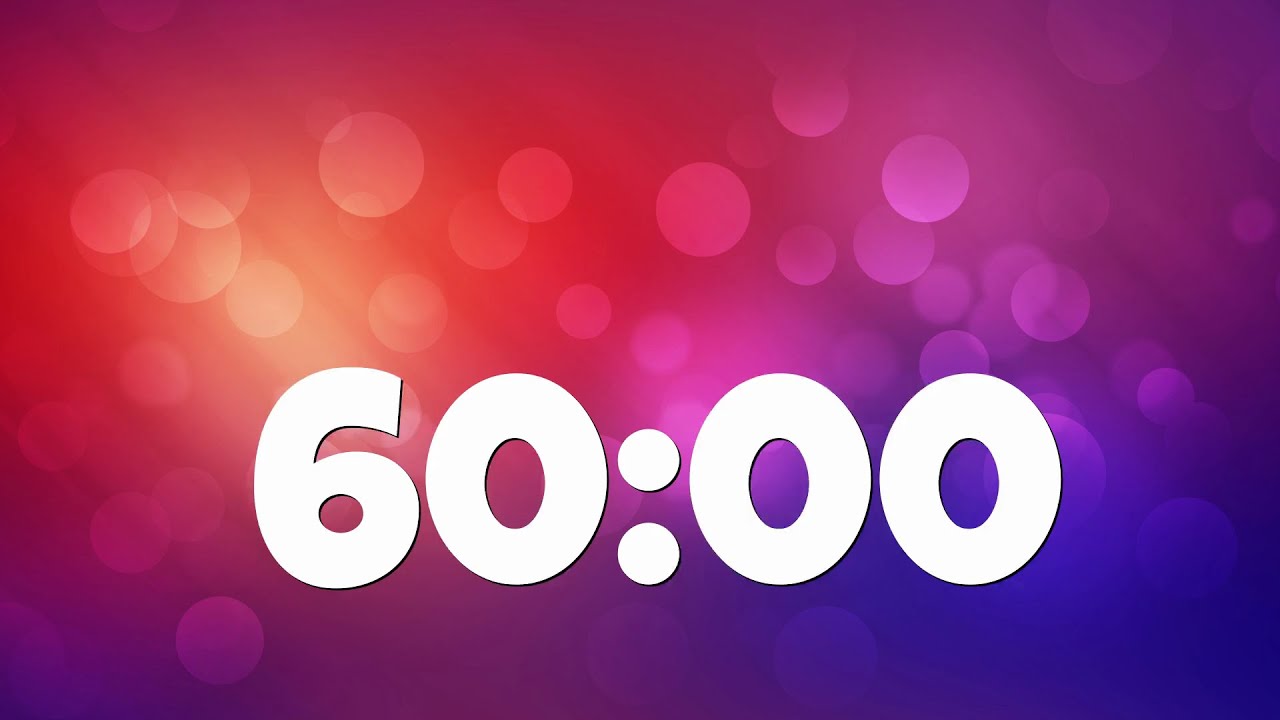 60 Minute Classroom Timer | Dark Bokeh, Low Distraction