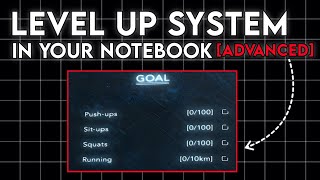 [Advanced] Create Your Own System in a Notebook | Level Up in Real Life! screenshot 5