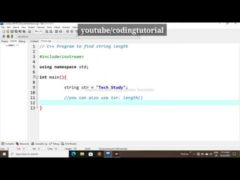 Write C++ program to find string length !! Cpp program to find string length