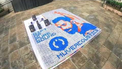 Virat Kohli Rubiks Cube Mosaic Art 4K Timelapse | Cubenama
