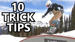 10 Snowboard Trick Tips in the Whistler Park