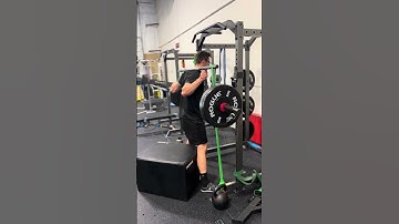 Banded Camber Bar Box Squat