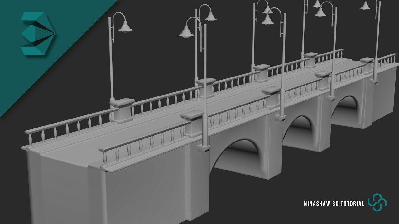 Autodesk 3ds Max Tutorial | Modeling a Stone Bridge - YouTube