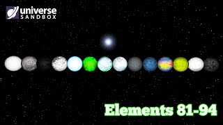 Making A Planet For Every Single Element In The Periodic Table! #7 Universe Sandbox